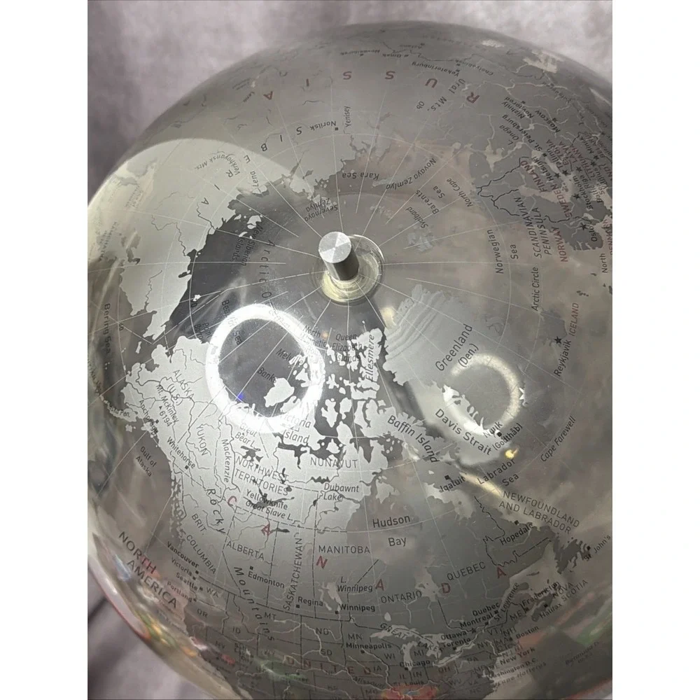 Tabletop Desk World Globe Crystal Marquise 12″ Desk Replogle Globes.